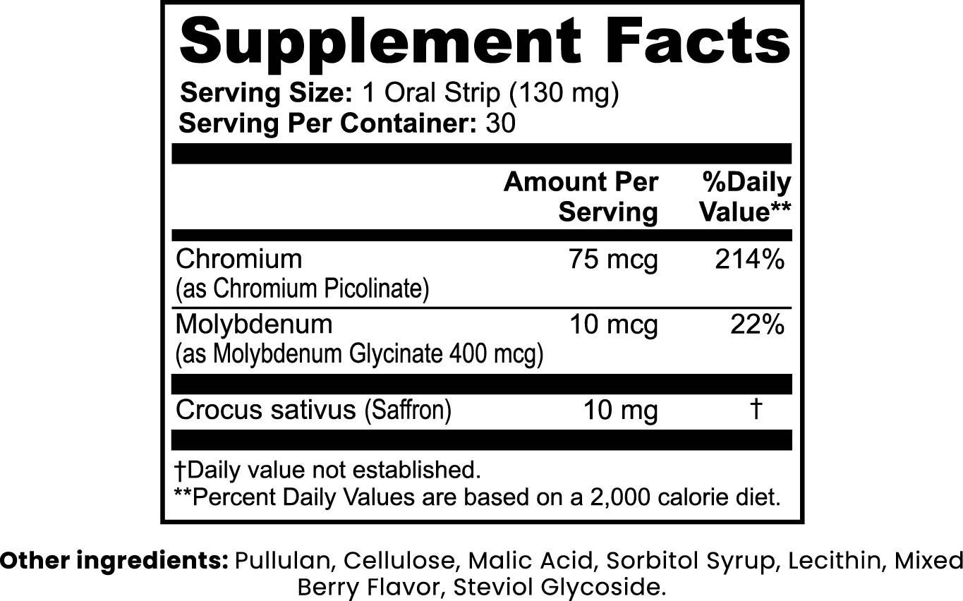 Appetite Balance & Weight Support Strips For Women