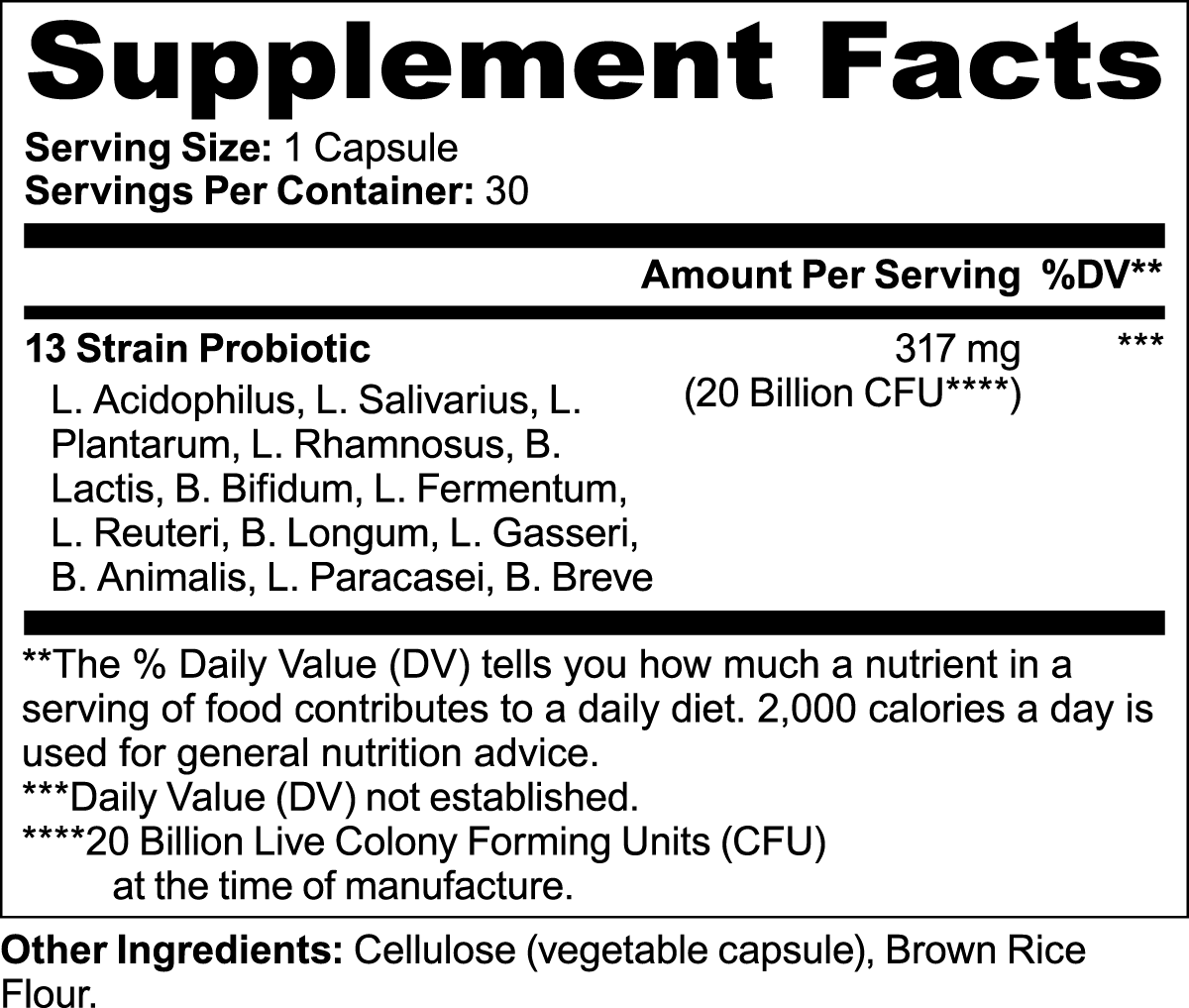 Probiotic 20 Billion CFU Formulated For Women