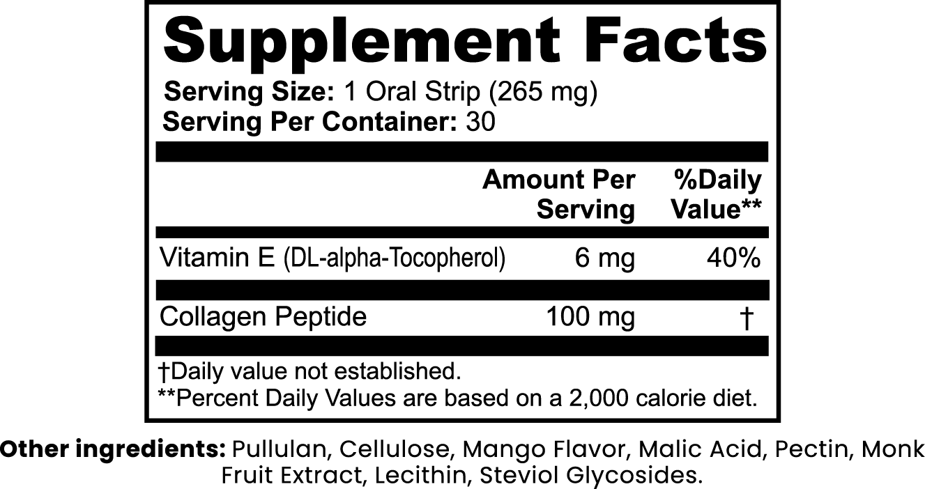 Beauty + Collagen Strips Formulated For Women