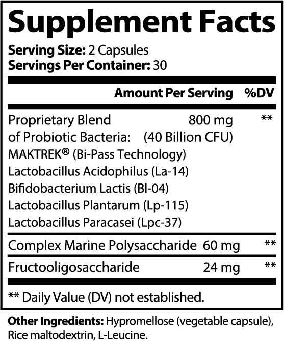 Probiotic 40 Billion with Prebiotics Formulated For Women