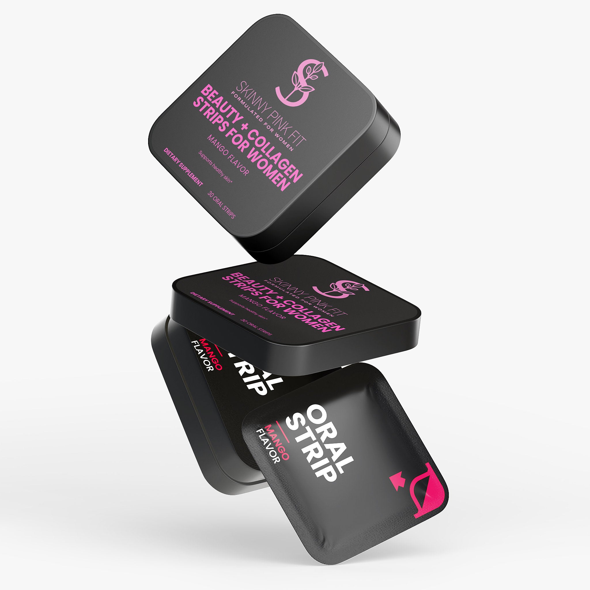 Beauty + Collagen Strips For Women, Skinny Pink Fit