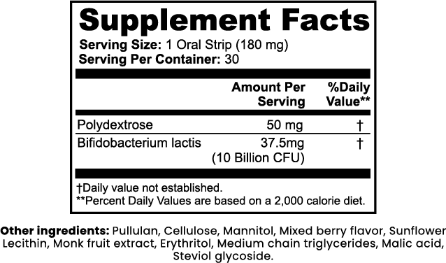 Probiotic + Metabolism Strips Formulated For Women